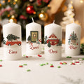 Kleine Kerzen "Advent Weihnachtsmotive" - Adventskerzen im 4er Set