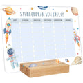Personalisierter Stundenplan mit Namen in versch. Motiven