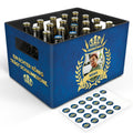 DIY Bierkasten Banderole mit 24 Deckelaufklebern - Bierkönig