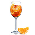 Leonardo Weinglas mit Gravur "Holy Aperoli" mit Namen