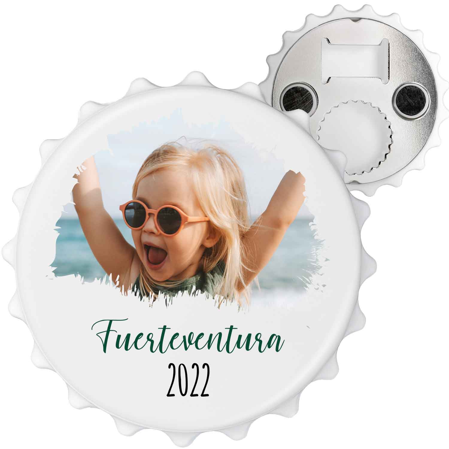 Flaschenöffner mit UV Druck - Foto Motiv - Personalisiert mit eigenem Bild und Text