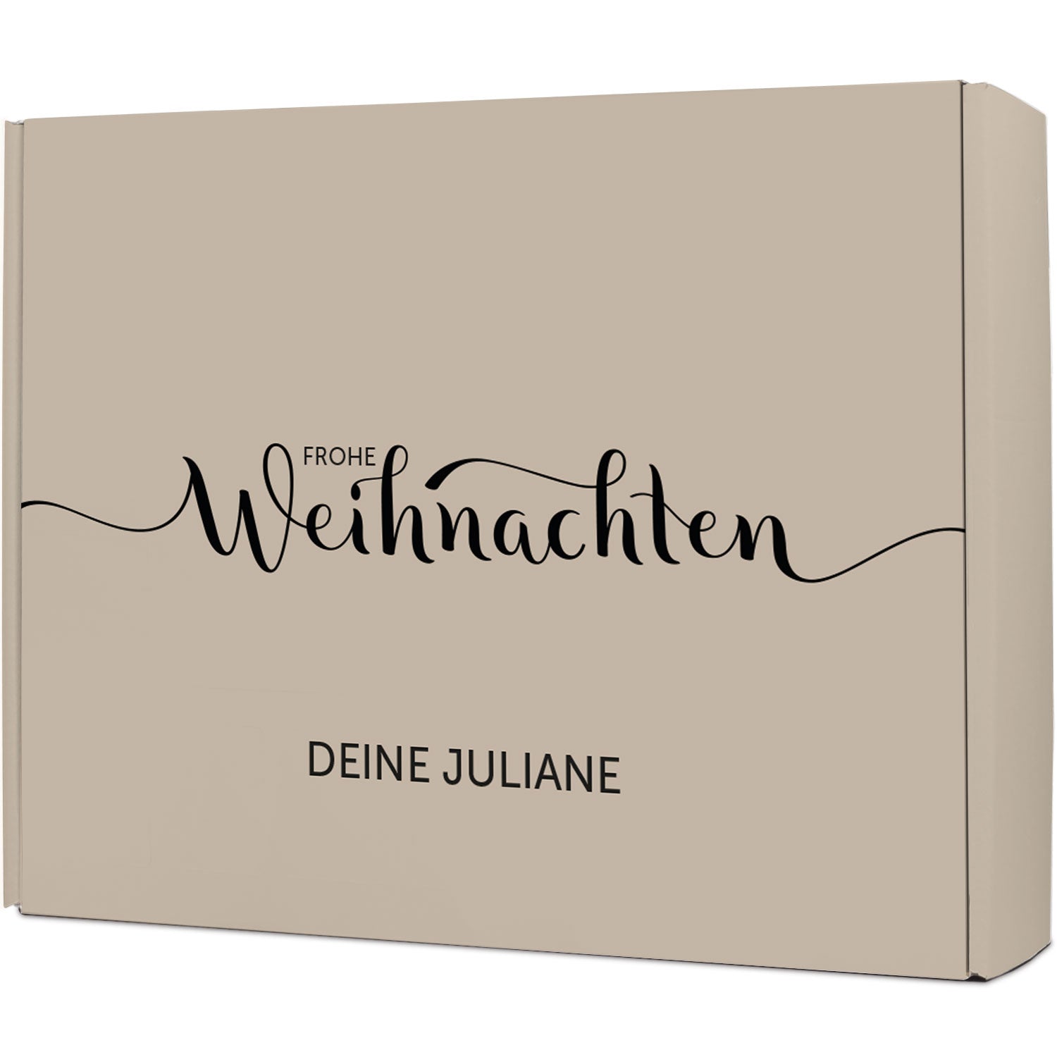 Personalisierte DIY Geschenkbox - Frohe Weihnachten mit Wunschtext