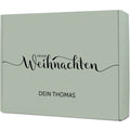 Personalisierte DIY Geschenkbox - Frohe Weihnachten mit Wunschtext