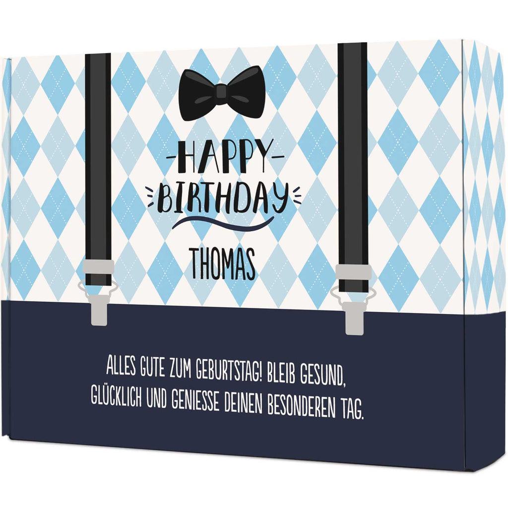 Personalisierte DIY Geschenkbox - Hosenträger mit Wunschtext