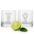 2er Set Montana GIN-Gläser "Voll wie die Eule + Vorsicht Wild!"