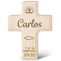 Holzkreuz mit Gravur - Für Kinder zu versch. Anlässen - Personalisierbar mit Namen & Datum
