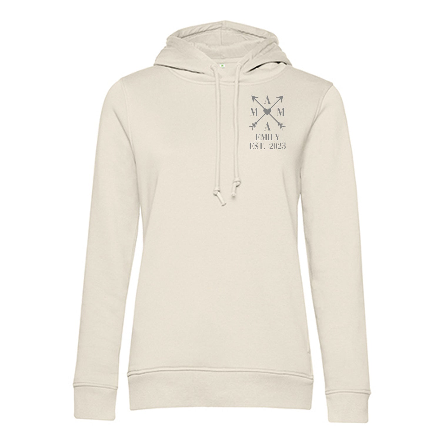 Personalisierter Hoodie für Frauen - MAMA EST. Kreuzpfeile