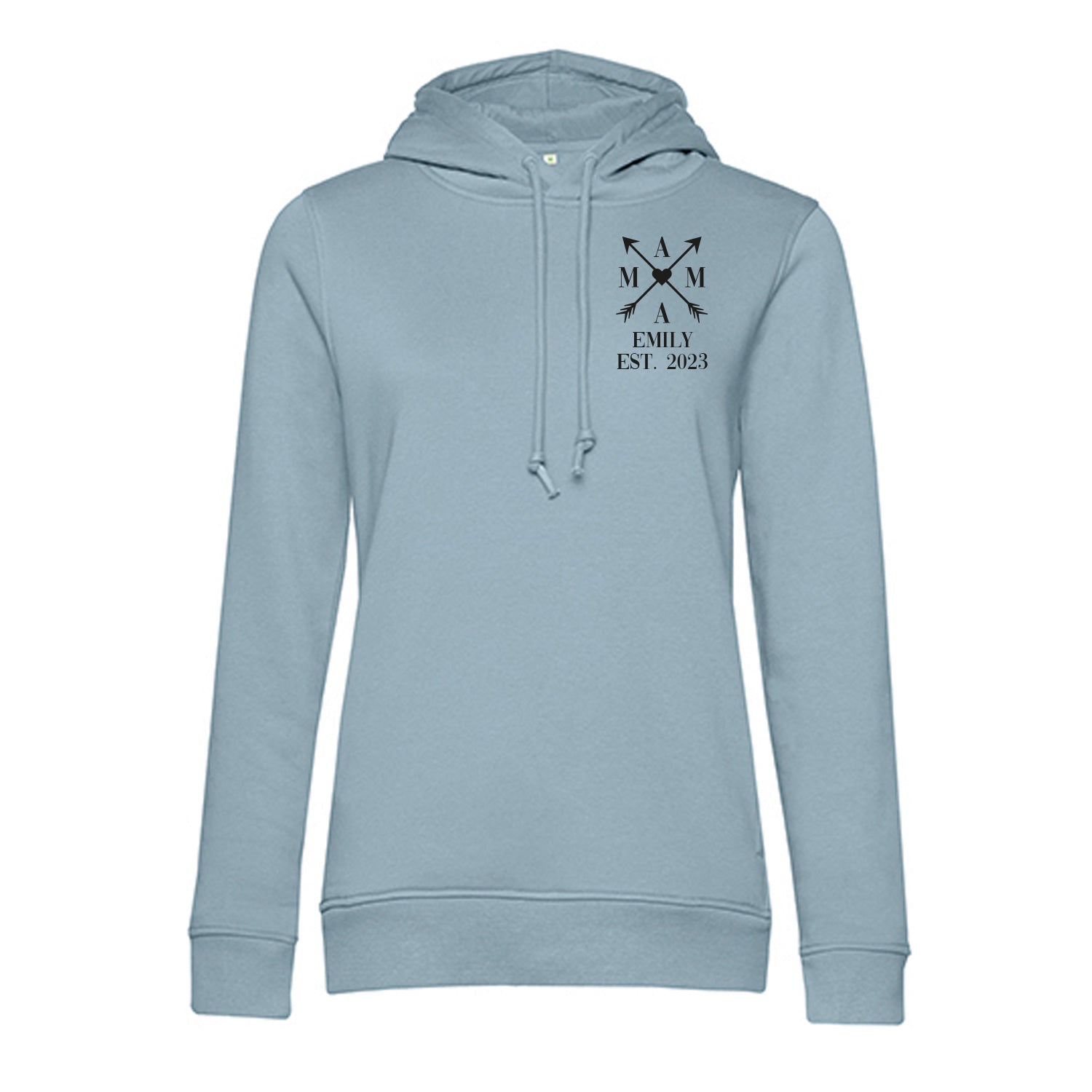 Personalisierter Hoodie für Frauen - MAMA EST. Kreuzpfeile