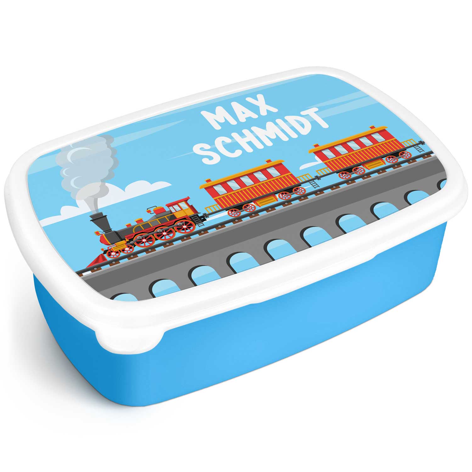 Bedruckte Lunchbox für Kinder - Dampflock