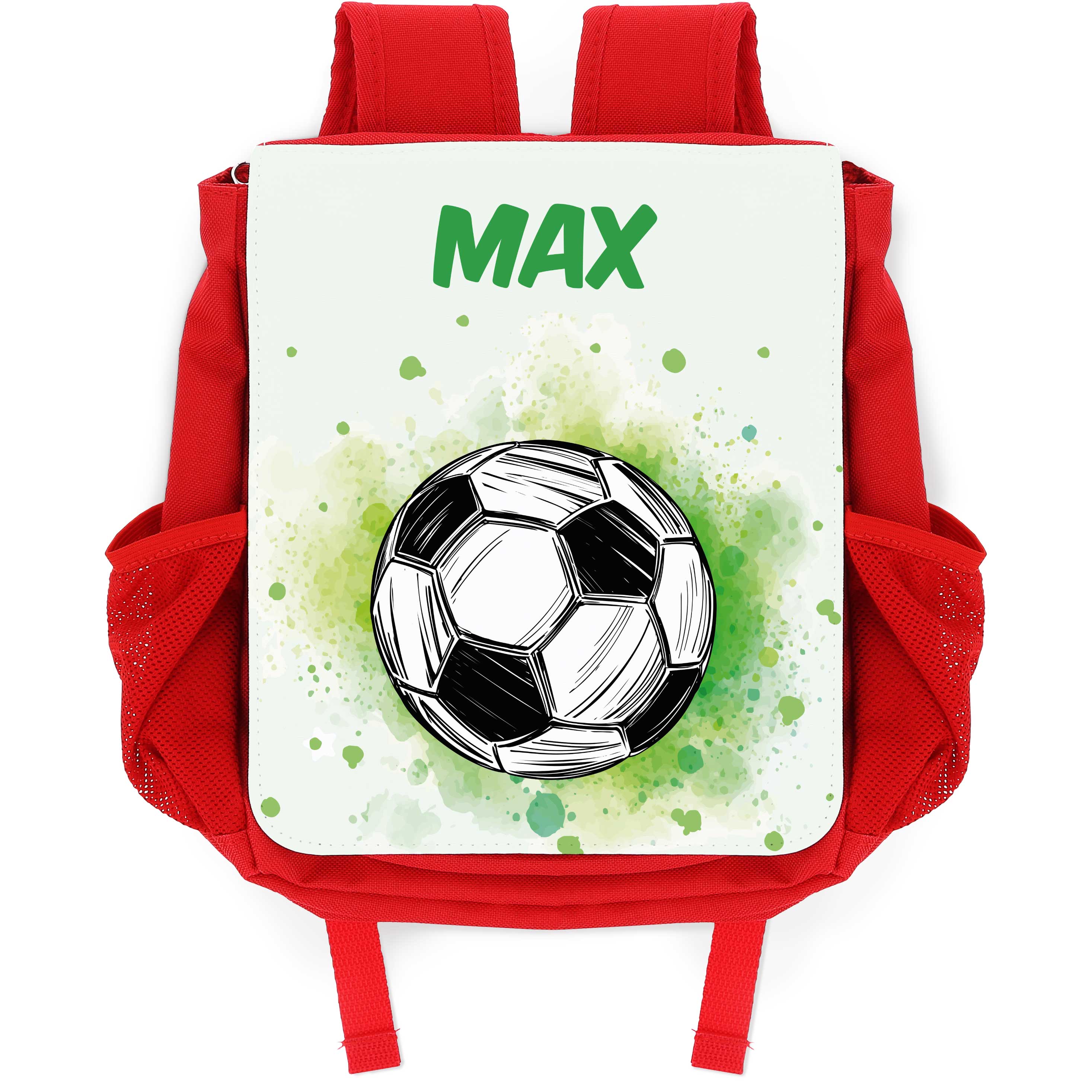 Bedruckter Rucksack für Kinder - Fussball mit Name
