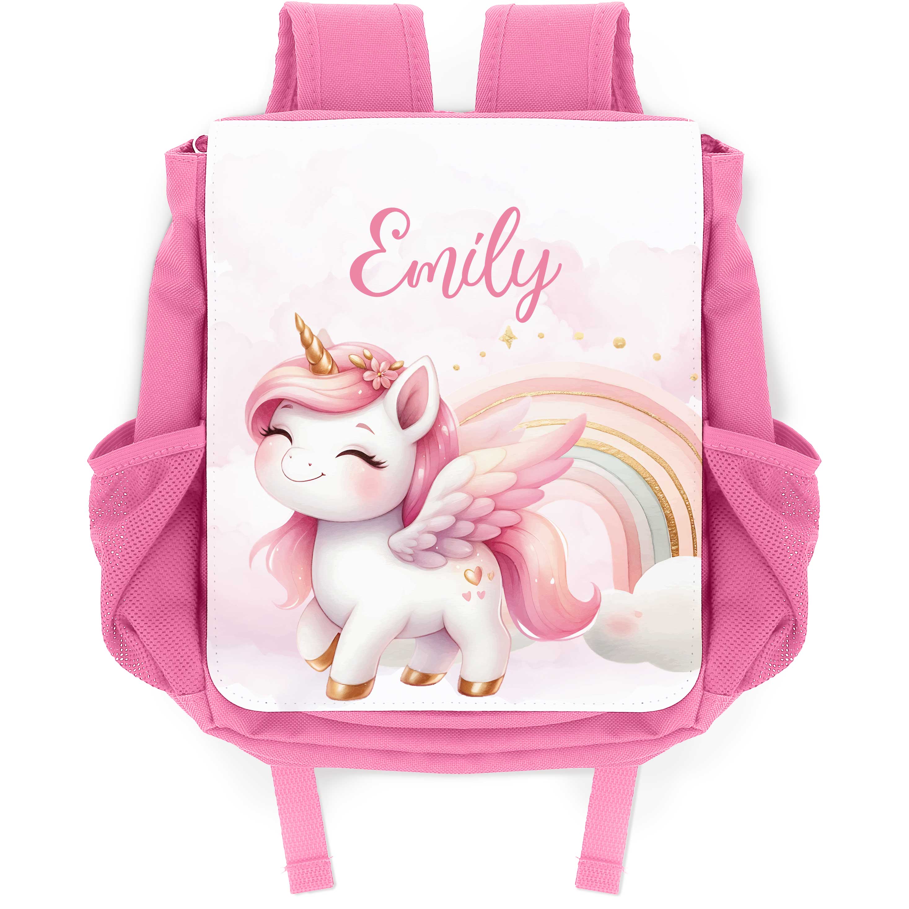 Bedruckter Rucksack für Kinder - Pegasus mit Name