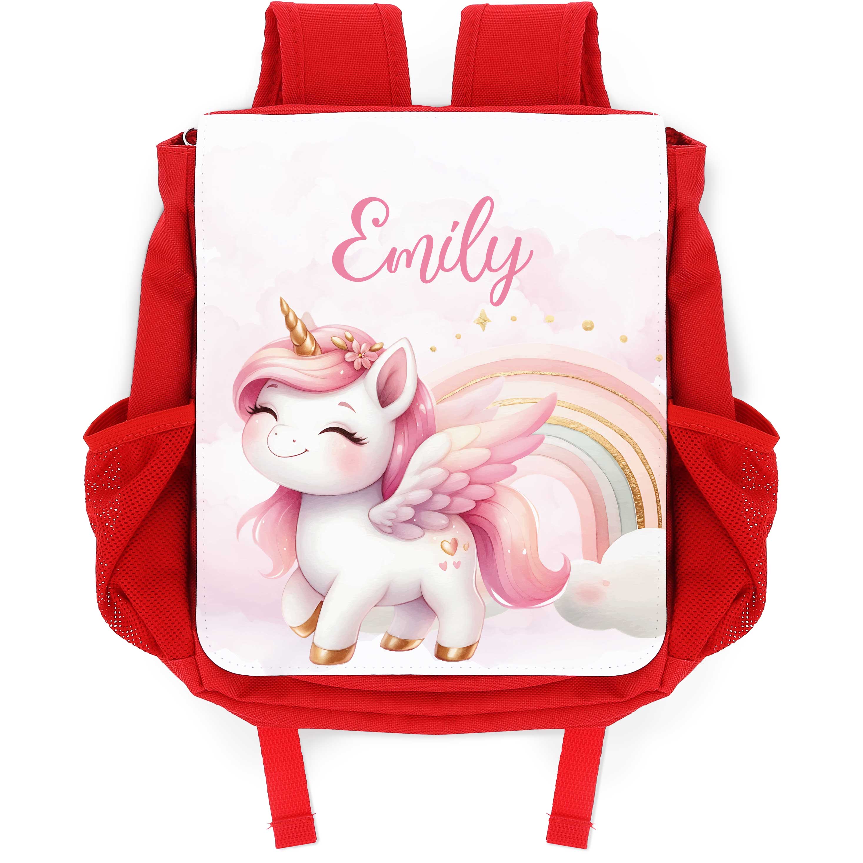 Bedruckter Rucksack für Kinder - Pegasus mit Name