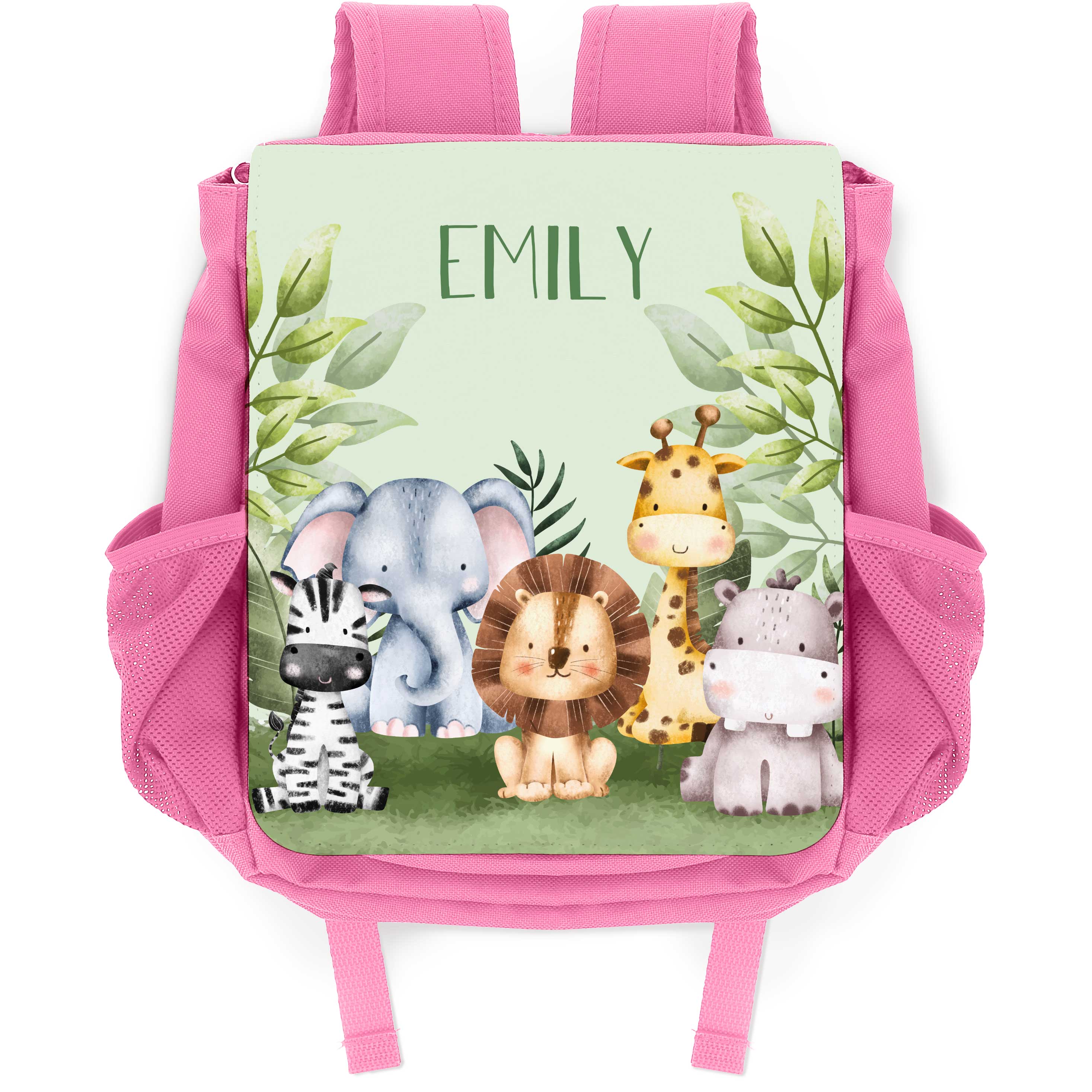 Bedruckter Rucksack für Kinder - Tiergruppe Safari