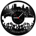 Wanduhr aus Vinyl Oktoberfest