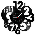 Wanduhr aus Vinyl Runde Zahlen