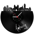 Wanduhr aus Vinyl Skyline Amberg