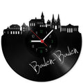 Wanduhr aus Vinyl Skyline Baden-Baden