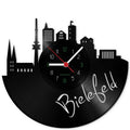 Wanduhr aus Vinyl Skyline Bielefeld