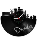 Wanduhr aus Vinyl Skyline Dinslaken