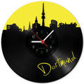 Wanduhr aus Vinyl Dortmund Fan Uhr Colored