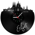 Wanduhr aus Vinyl Skyline Erfurt