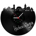 Wanduhr aus Vinyl Skyline Herbrechtingen