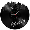 Wanduhr aus Vinyl Skyline Hildesheim