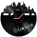 Wanduhr aus Vinyl Skyline Holzminden