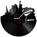 Wanduhr aus Vinyl Skyline Las Vegas 2017