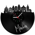 Wanduhr aus Vinyl Skyline Minden