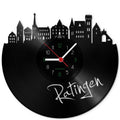 Wanduhr aus Vinyl Skyline Ratingen