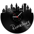 Wanduhr aus Vinyl Skyline Ravensburg