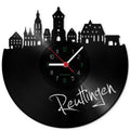 Wanduhr aus Vinyl Skyline Reutlingen