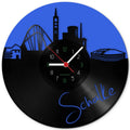 Wanduhr aus Vinyl Schalke Fan Uhr Colored