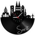 Wanduhr aus Vinyl Skyline Soest
