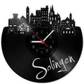 Wanduhr aus Vinyl Skyline Solingen