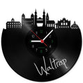 Wanduhr aus Vinyl Skyline Waltrop