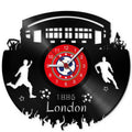 Fussball Wanduhr aus Vinyl Vereinsliebe London