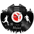 Fussball Wanduhr aus Vinyl Vereinsliebe Mainz