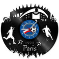 Fussball Wanduhr aus Vinyl Vereinsliebe Paris