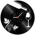 Wanduhr aus Vinyl Weinfest