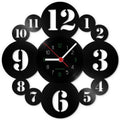 Wanduhr aus Vinyl Zahlencode