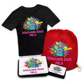 Personalisiertes Schulset - Rucksack - mit T-Shirt, Sportbeutel,  Federmappe & Geldbörse