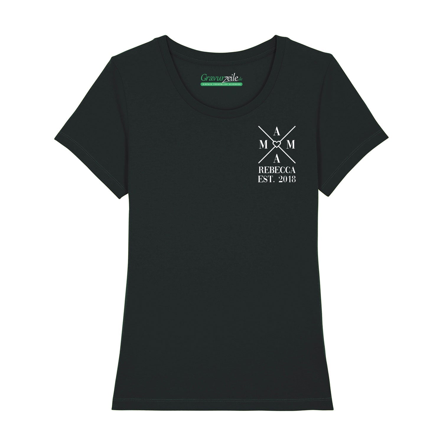 Personalisiertes T-Shirt Set für die Familie - Kreuz Herz