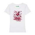 Bedrucktes T-Shirt für Damen - Born to be wild berry