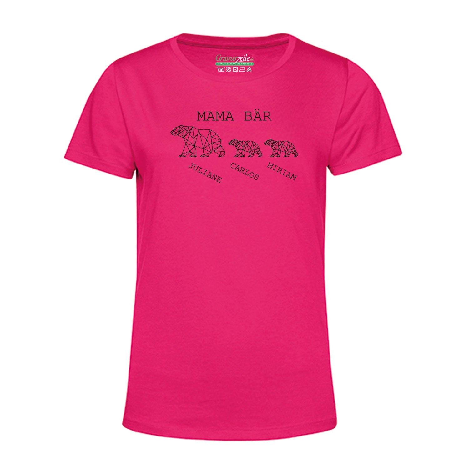 Personalisiertes T-Shirt für Damen - Mama Bär