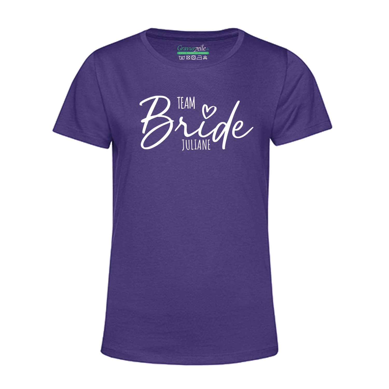 Personalisiertes T-Shirt für Damen - TEAM Bride