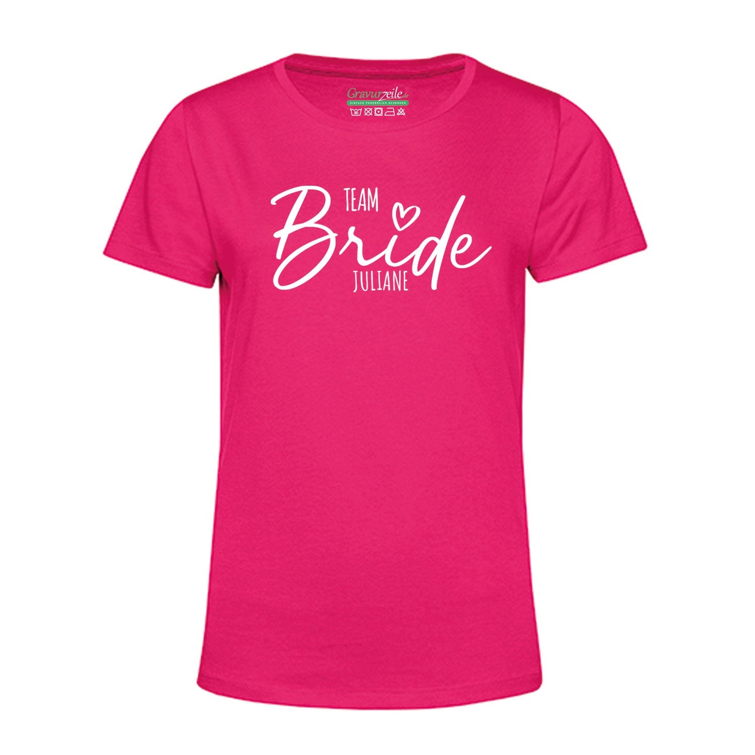 Personalisiertes T-Shirt für Damen - TEAM Bride