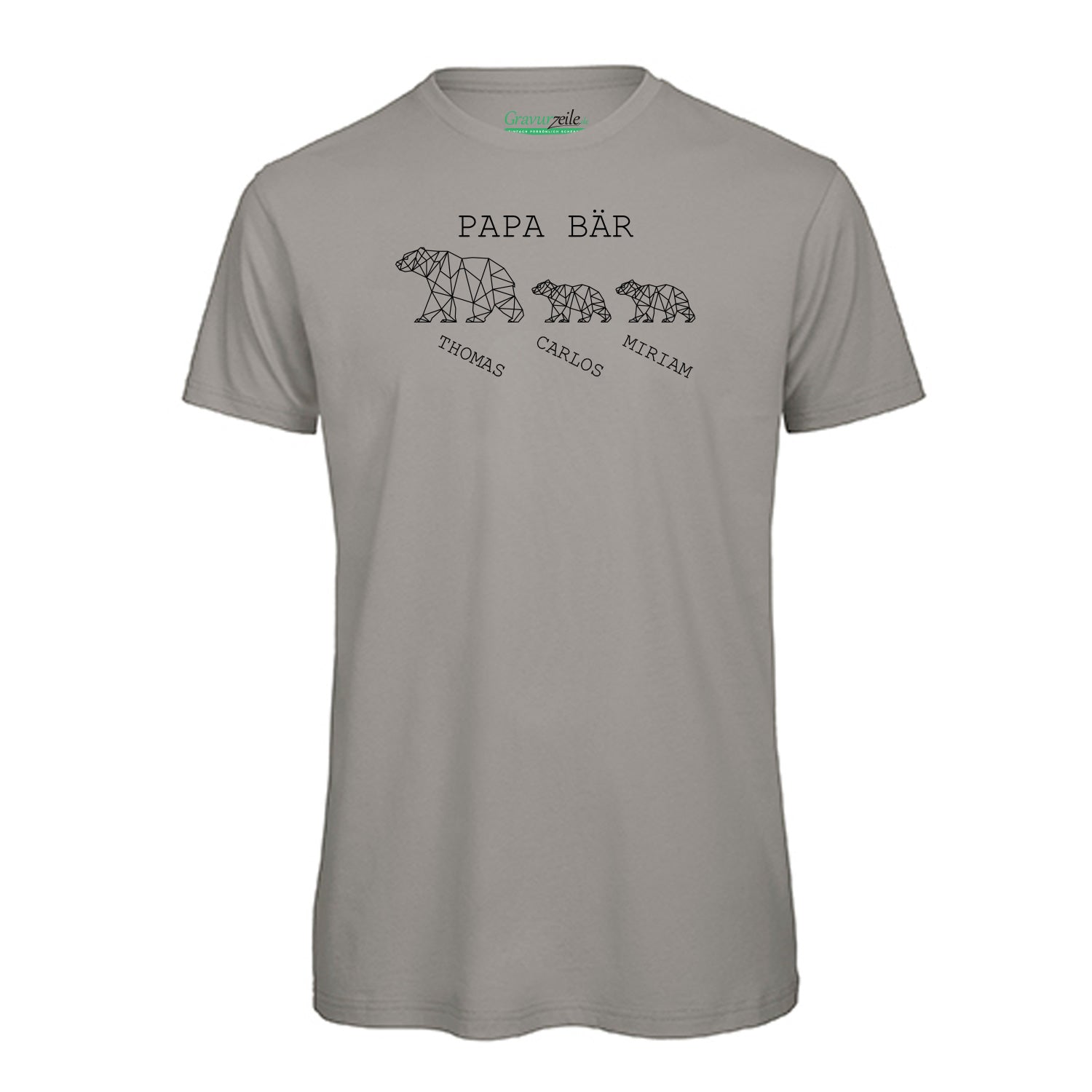 Personalisiertes T-Shirt für Herren - Papa Bär