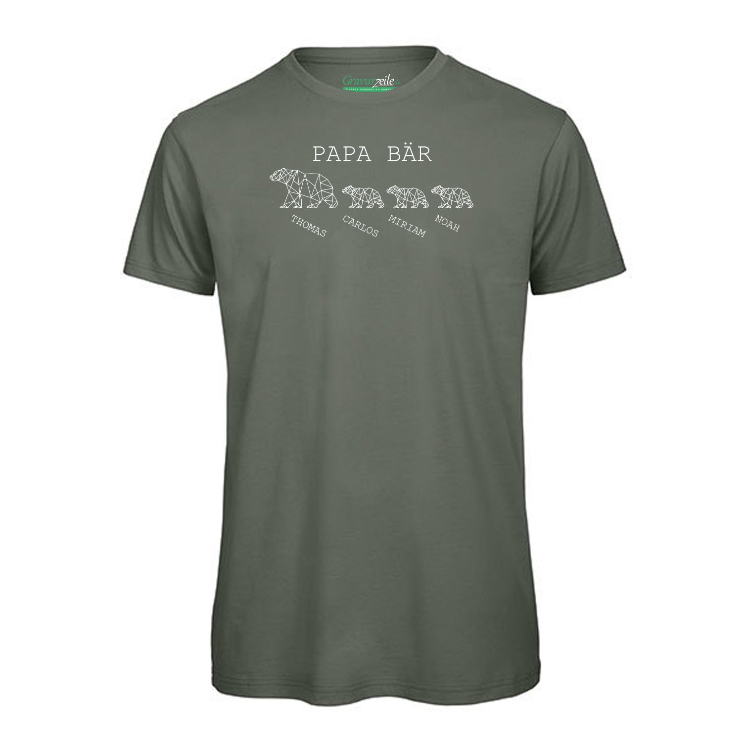 Personalisiertes T-Shirt für Herren - Papa Bär